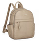 Miss Lulu Stylish PU Leather Backpack with Anti-Theft Back Zipper - BPM2452