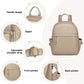 Miss Lulu Stylish PU Leather Backpack with Anti-Theft Back Zipper - BPM2452