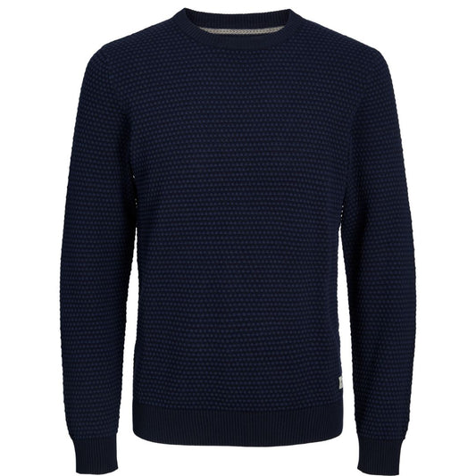 Jack And Jones Bronwood Knit Blue Hoodie Jack And Jones