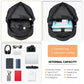 Kono Multi Compartment Backpack with USB Connectivity - E1978