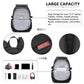 Kono Urban Water-Resistant Backpack – PVC Coated, Reflective Straps & Multi-Compartment Design - EQ2416