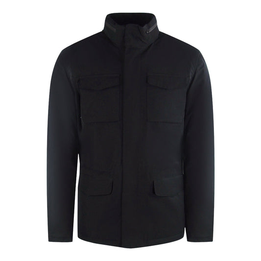 Aquascutum Active Field Jacket Black Jk002 16 Black Jacket Male