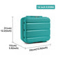 Kono 14" Hard Shell Vanity Case – Bright & Durable PP Travel Case - K2092L