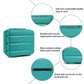 Kono 14" Hard Shell Vanity Case – Bright & Durable PP Travel Case - K2092L