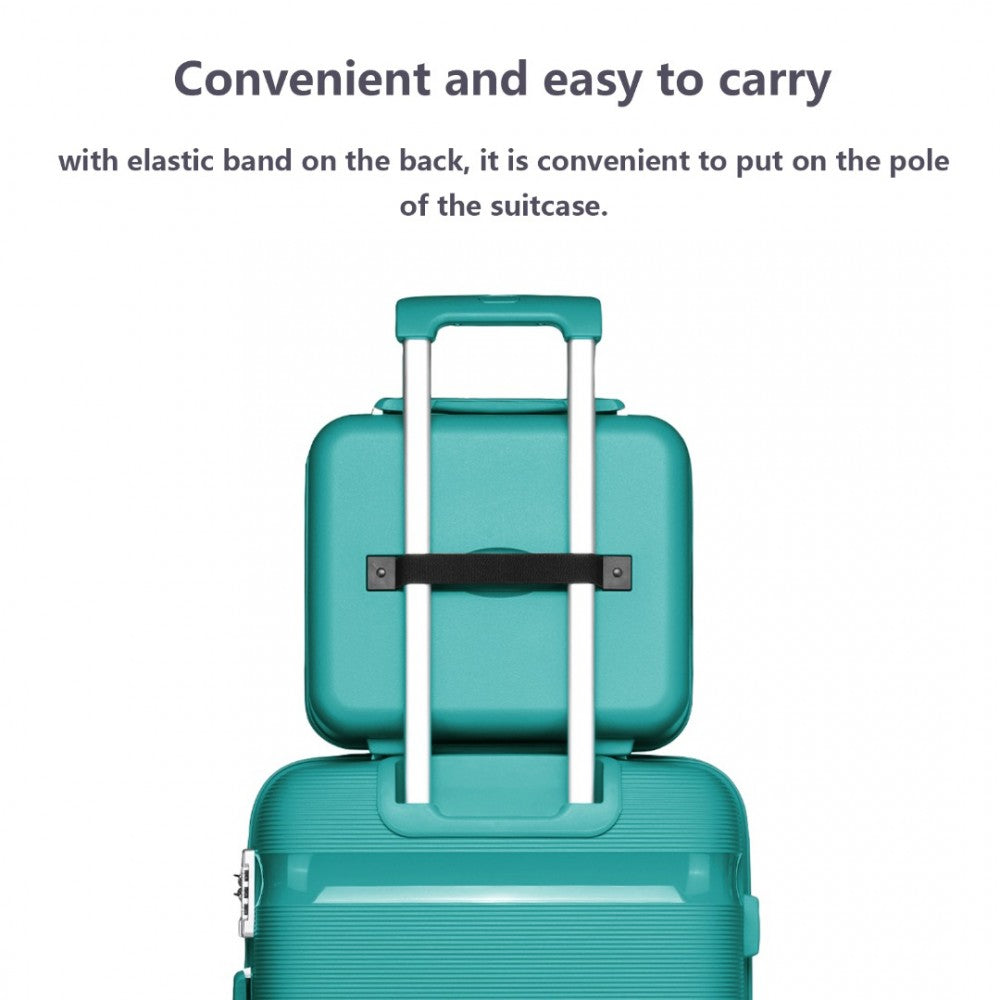 Kono 14" Hard Shell Vanity Case – Bright & Durable PP Travel Case - K2092L