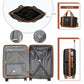 British Traveller 20" Polypropylene Cabin Suitcase Set – Includes Travel Tote & Cosmetic Pouch - K2392L+S2366