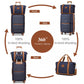 British Traveller 20" Polypropylene Cabin Suitcase Set – Includes Travel Tote & Cosmetic Pouch - K2392L+S2366