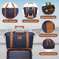 British Traveller 20" Polypropylene Cabin Suitcase Set – Includes Travel Tote & Cosmetic Pouch - K2392L+S2366