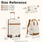 Kono 20" Hard Shell Cabin Suitcase Set – Includes Multi-Compartment Backpack & Pouch - KSK2484+EQ2401