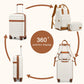 Kono 20" Hard Shell Cabin Suitcase Set – Includes Multi-Compartment Backpack & Pouch - KSK2484+EQ2401
