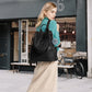 Miss Lulu Anti-Theft Backpack – 2-Way Design with Pom Pom Charm - LG6917