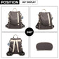 Miss Lulu Anti-Theft Backpack – 2-Way Design with Pom Pom Charm - LG6917