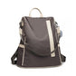 Miss Lulu Anti-Theft Backpack – 2-Way Design with Pom Pom Charm - LG6917