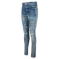 Amiri Silk Pj Thrasher Jean Clay Indigo Blue Jeans