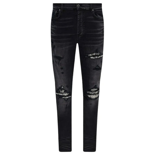 Amiri Boucle Mx1 Aged Black Jeans