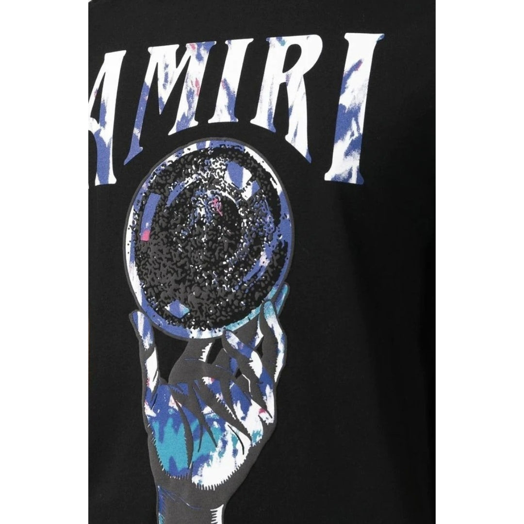 Amiri Crystal Ball SS Logo Black T-Shirt S