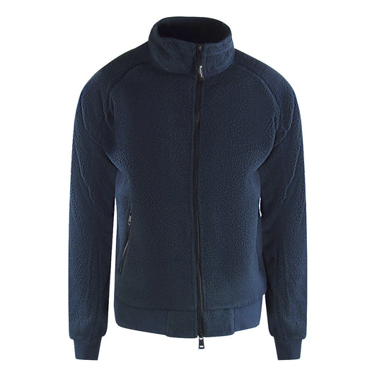 Aquascutum Active One Colorherpa Navy Rf002 11 Navy Blue Sherpa Jacket Male