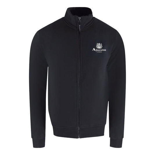 Aquascutum Active Zip Up Black Sweatshirt SW004 16