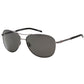 Tommy Hilfiger Grey PZ Lens Matte Dark Ruthenium Silver Sunglasses One Size