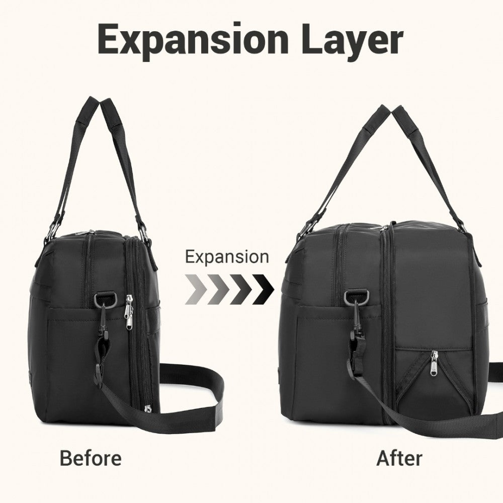 Kono Multi-Functional Travel Tote & Duffle Bag – Spacious with Expandable Compartment & Wet/Dry Pocket - TVK2430