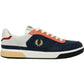 Fred Perry B8293 907 Navy Blue Leather Trainers