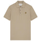 Lyle Scott Branded Chest Logo Khaki Smoke Polo Shirt