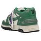Off White Out Of Office Green Vintage Leather Sneakers