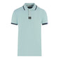 Aquascutum Branded Shoulder Tipped Light Blue Polo Shirt