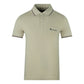 Aquascutum Brand Logo Beige Polohirt QMP024 10