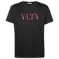 Valentino Red Vltn Print Logo Black T Shirt