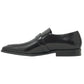 Versace Collection Buckle Logo Leather Brown Shoes - Nova Clothing