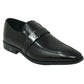 Versace Collection Buckle Logo Leather Brown Shoes - Nova Clothing