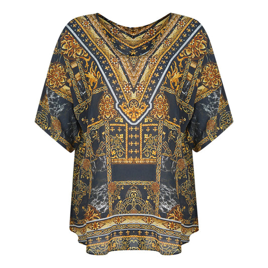Inoa Verona 1915 Multicoloured Silk Fish Top Verona 1915 Black Fish Top